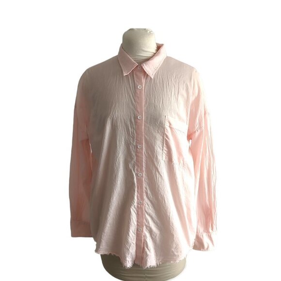 Line Cotton Button Down Shirt - Picture 2 of 6